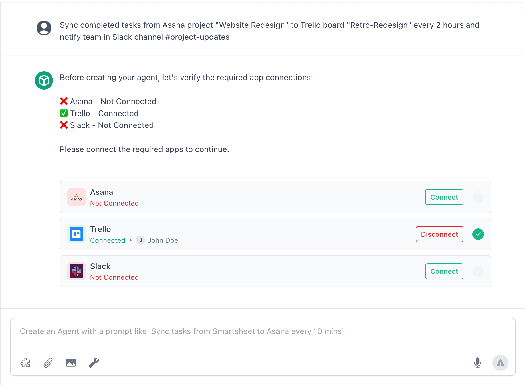 Step 02: Connect Apps