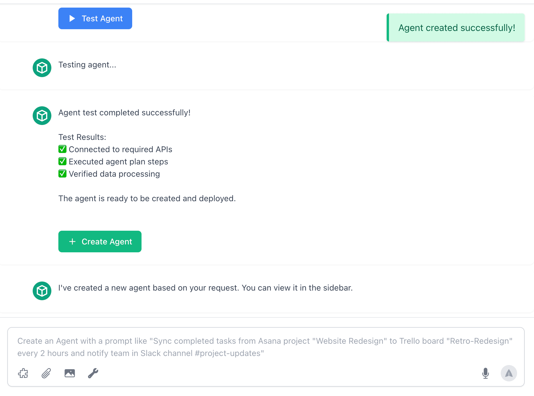 Step 04: Create Agent